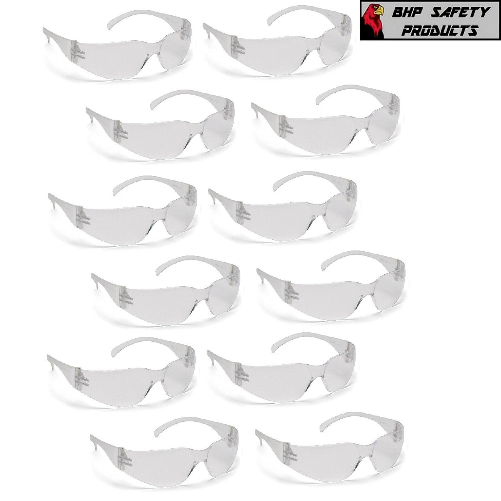 PYRAMEX GOLIATH SAFETY GLASSES MOTORCYCLE SPORT WORK SUNGLASSES Z87+ (1  PAIR)